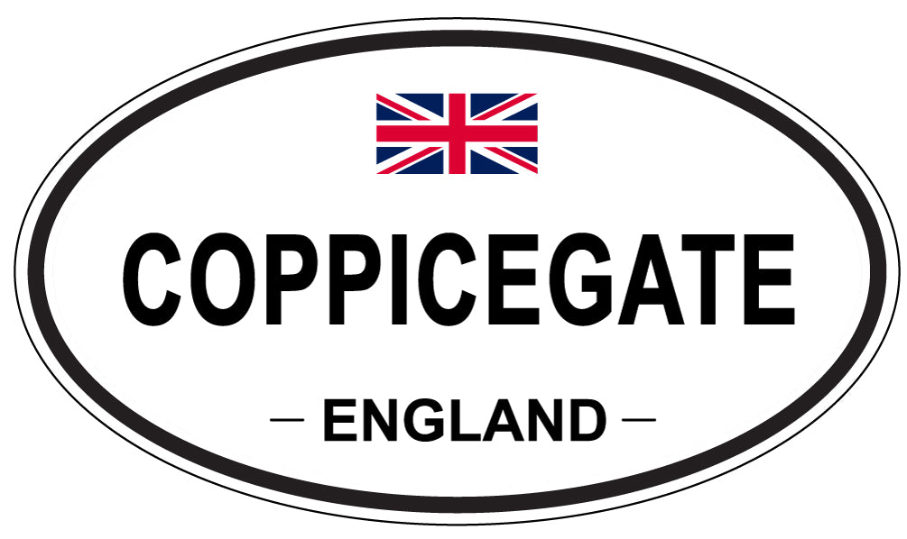 COPPICEGATE, ENGLAND - Oval Sticker