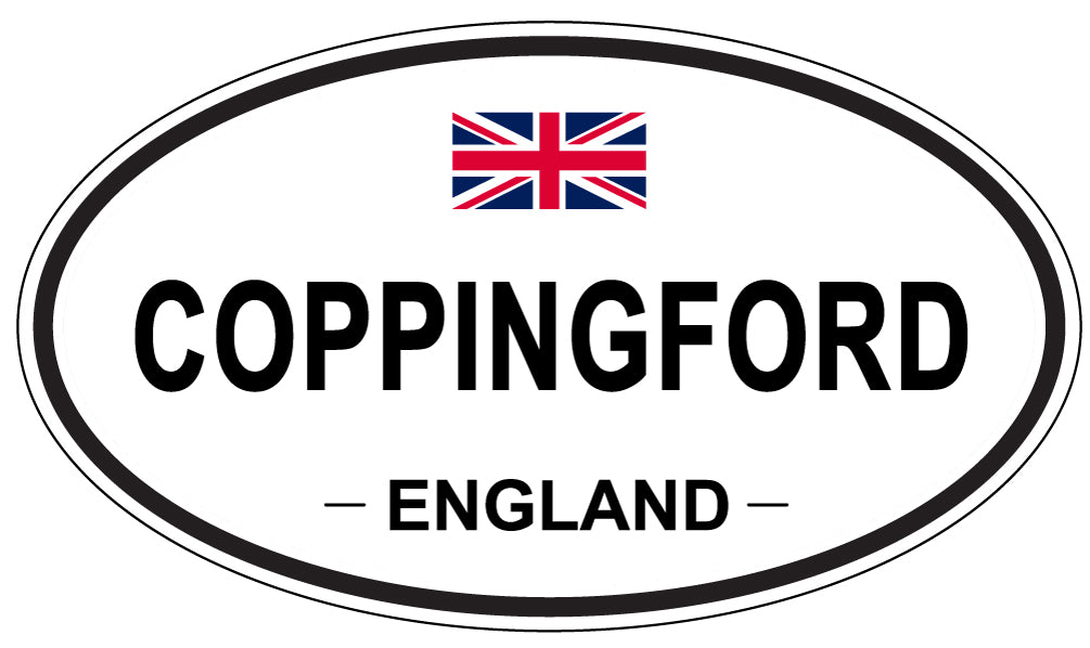 COPPINGFORD, ENGLAND - Oval Sticker