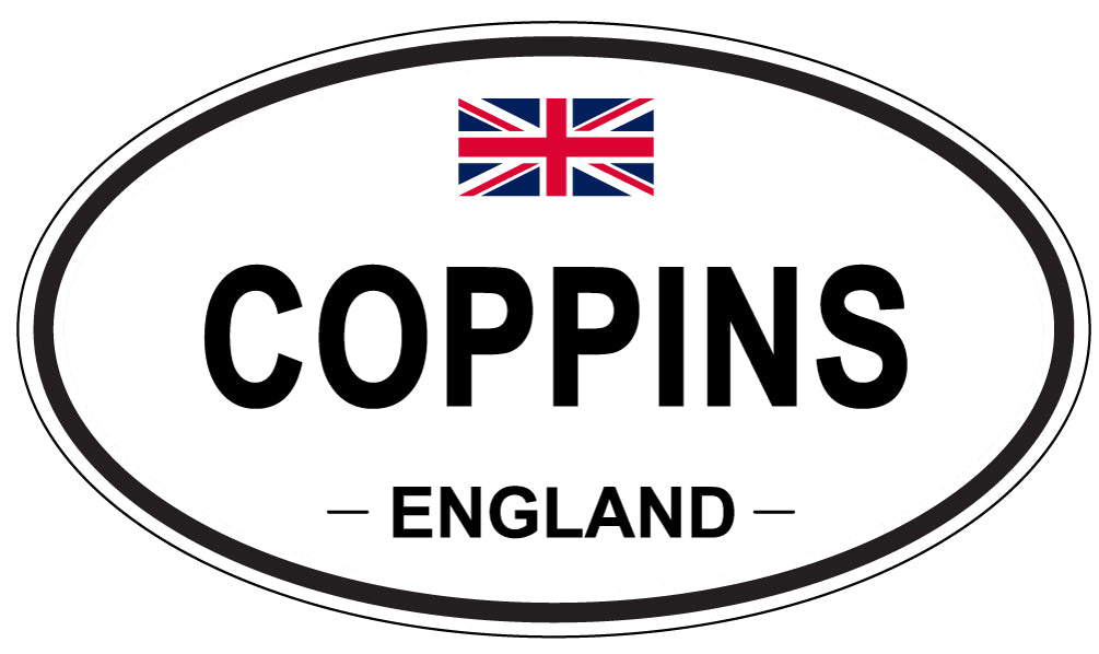 COPPINS, ENGLAND - Oval Sticker