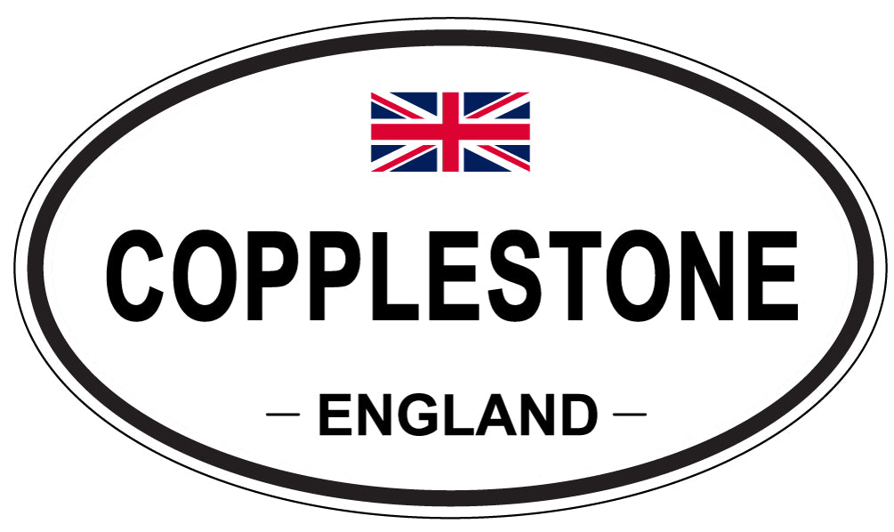 COPPLESTONE, ENGLAND - Oval Sticker