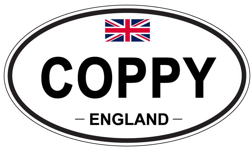 COPPY, ENGLAND - Oval Sticker