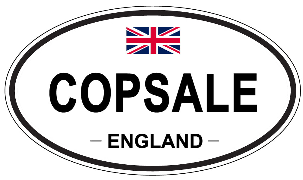COPSALE, ENGLAND - Oval Sticker