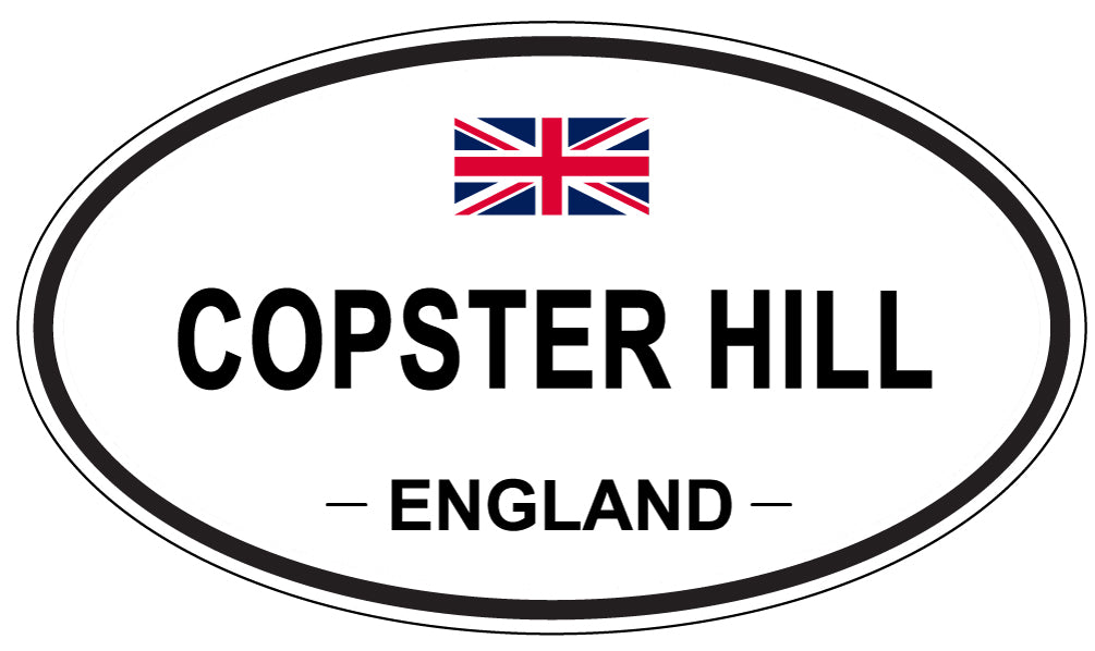 COPSTER HILL, ENGLAND - Oval Sticker