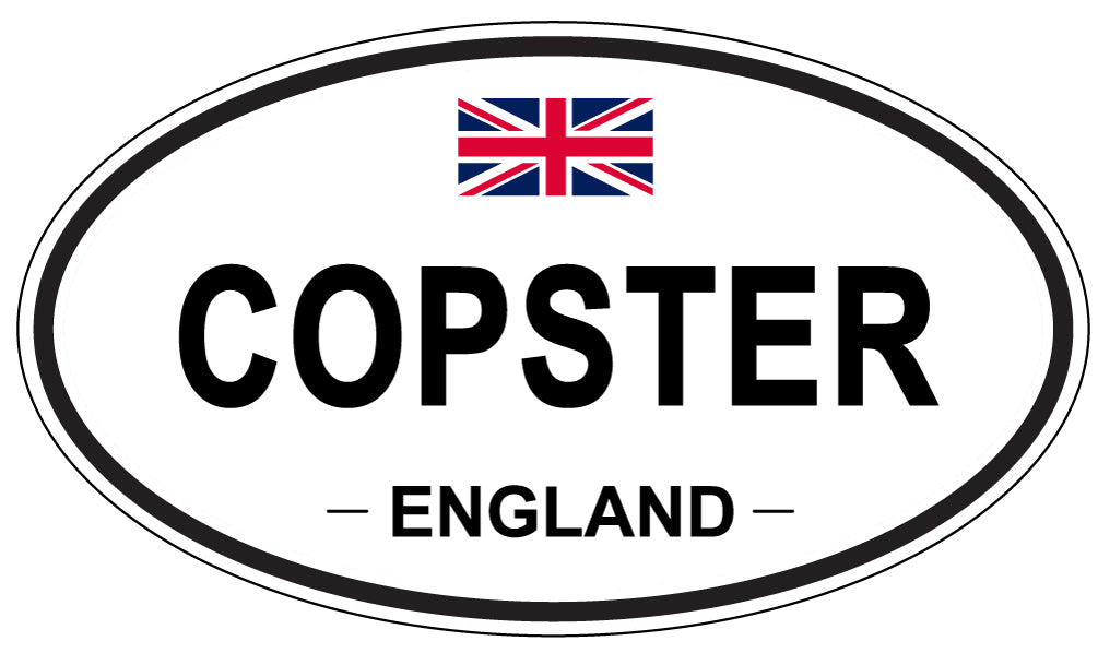 COPSTER, ENGLAND - Oval Sticker