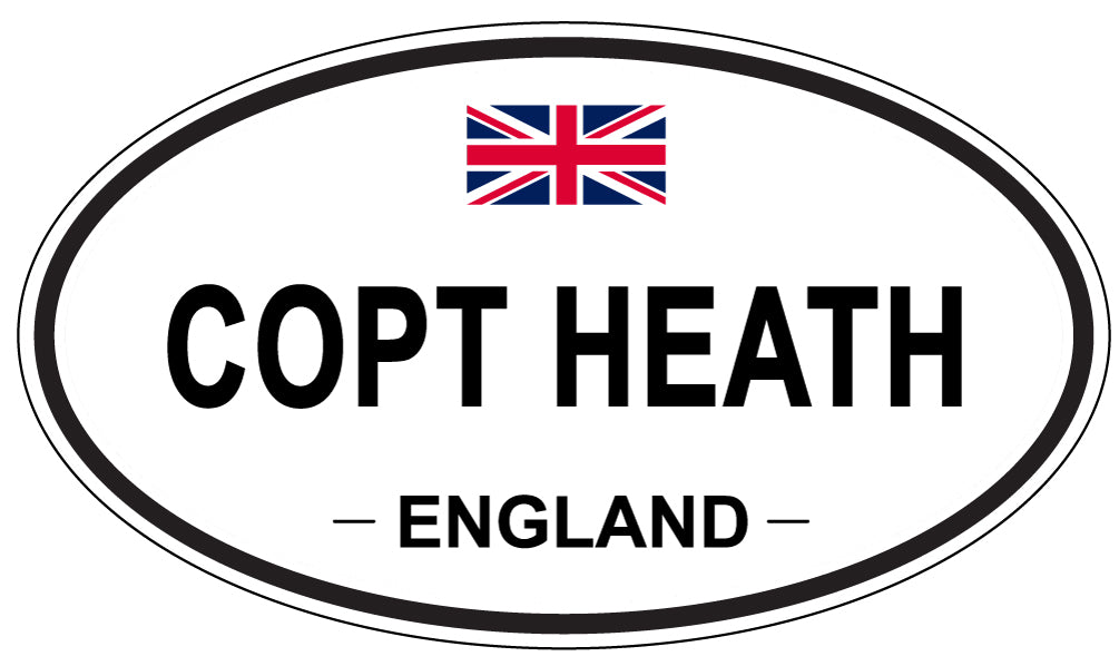 COPT HEATH, ENGLAND - Oval Sticker