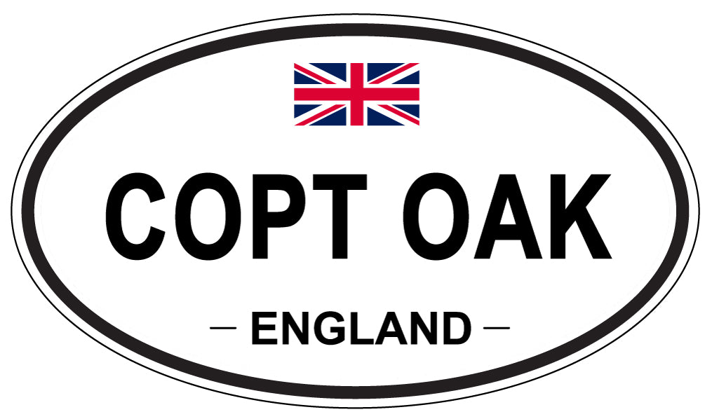 COPT OAK, ENGLAND - Oval Sticker