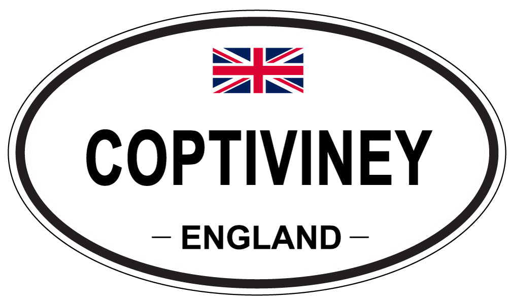 COPTIVINEY, ENGLAND - Oval Sticker