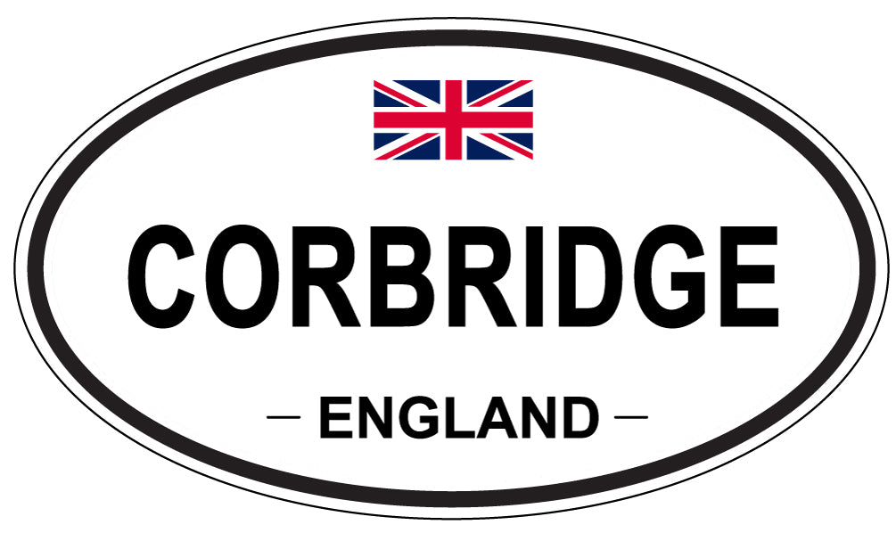 CORBRIDGE, ENGLAND - Oval Sticker