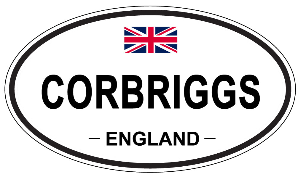 CORBRIGGS, ENGLAND - Oval Sticker