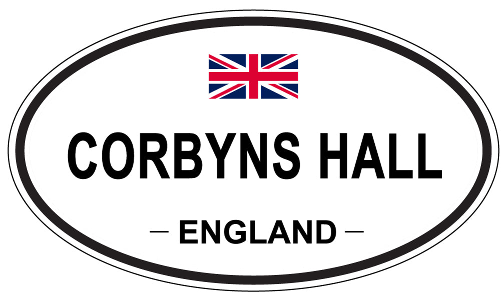 CORBYNS HALL, ENGLAND - Oval Sticker