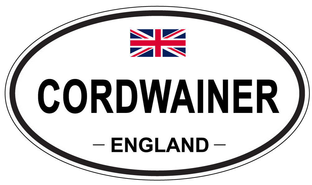 CORDWAINER, ENGLAND - Oval Sticker