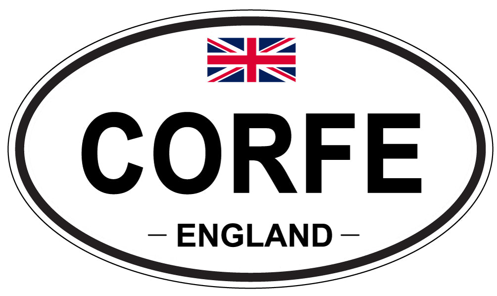 CORFE, ENGLAND - Oval Sticker