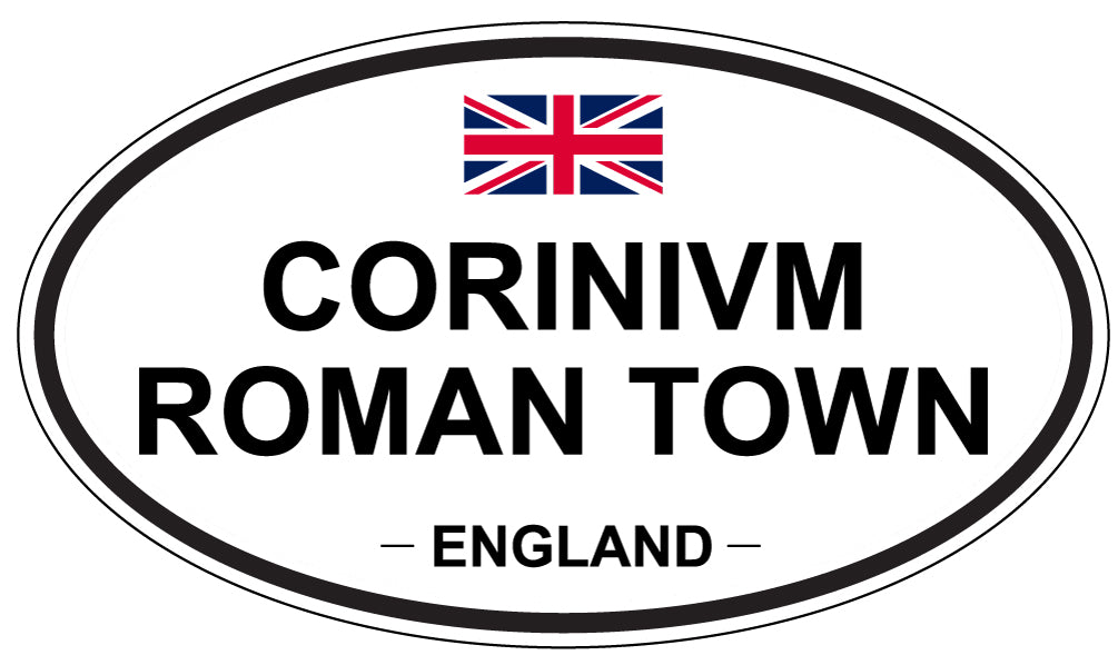 CORINIVM ROMAN TOWN, ENGLAND - Oval Sticker