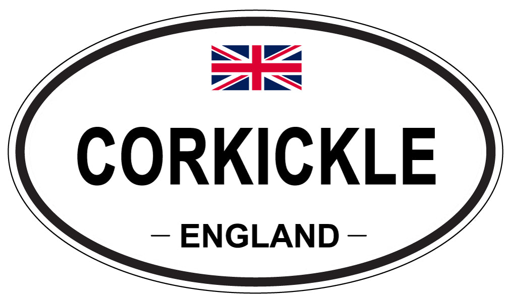 CORKICKLE, ENGLAND - Oval Sticker