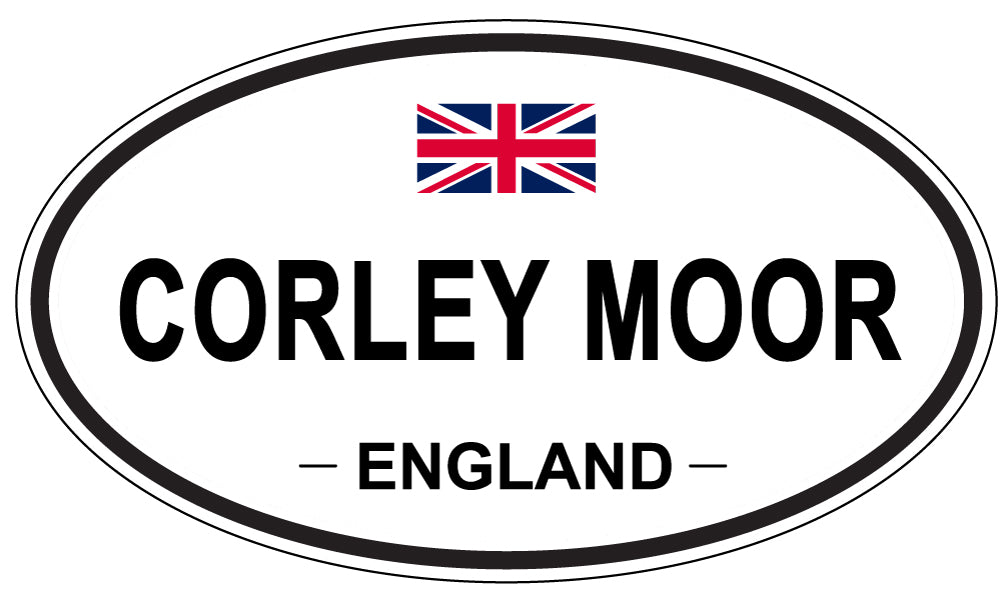 CORLEY MOOR, ENGLAND - Oval Sticker