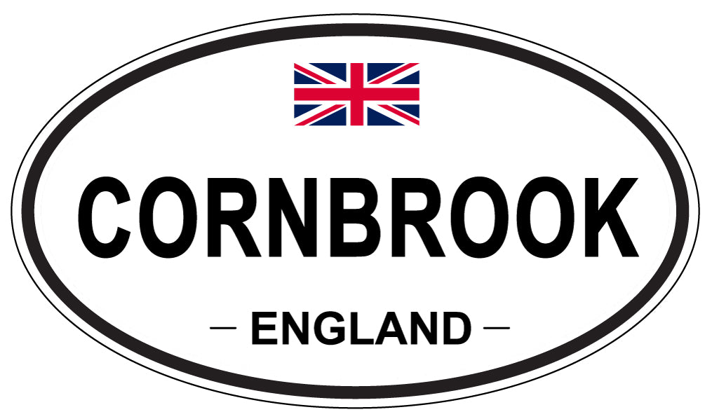 CORNBROOK, ENGLAND - Oval Sticker