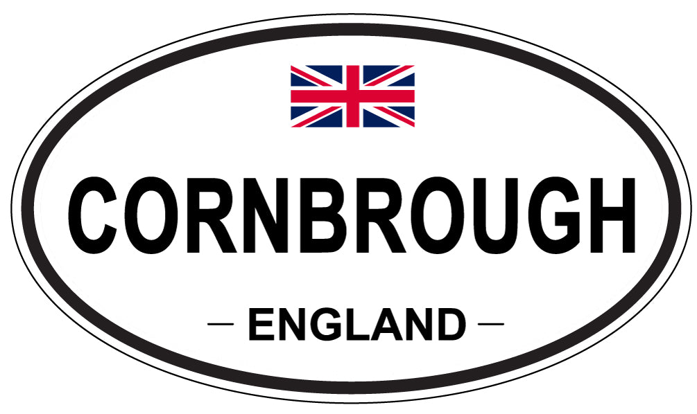 CORNBROUGH, ENGLAND - Oval Sticker