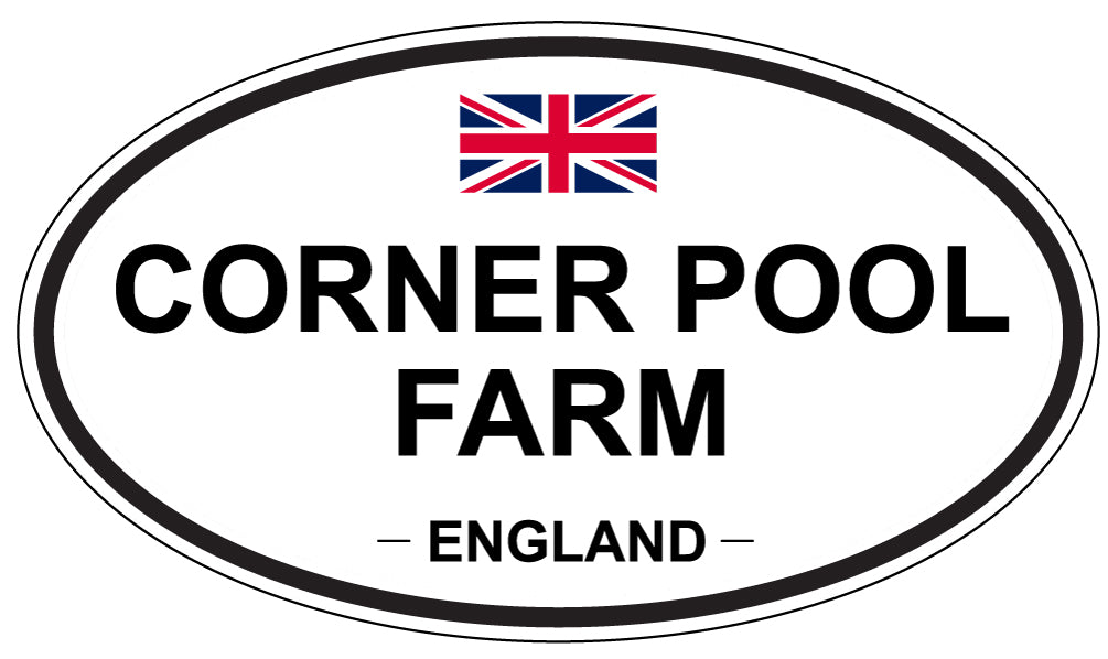 CORNER POOL FARM, ENGLAND - Oval Sticker