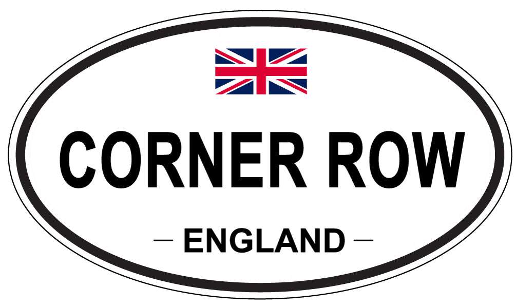 CORNER ROW, ENGLAND - Oval Sticker
