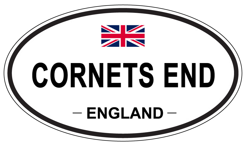 CORNETS END, ENGLAND - Oval Sticker
