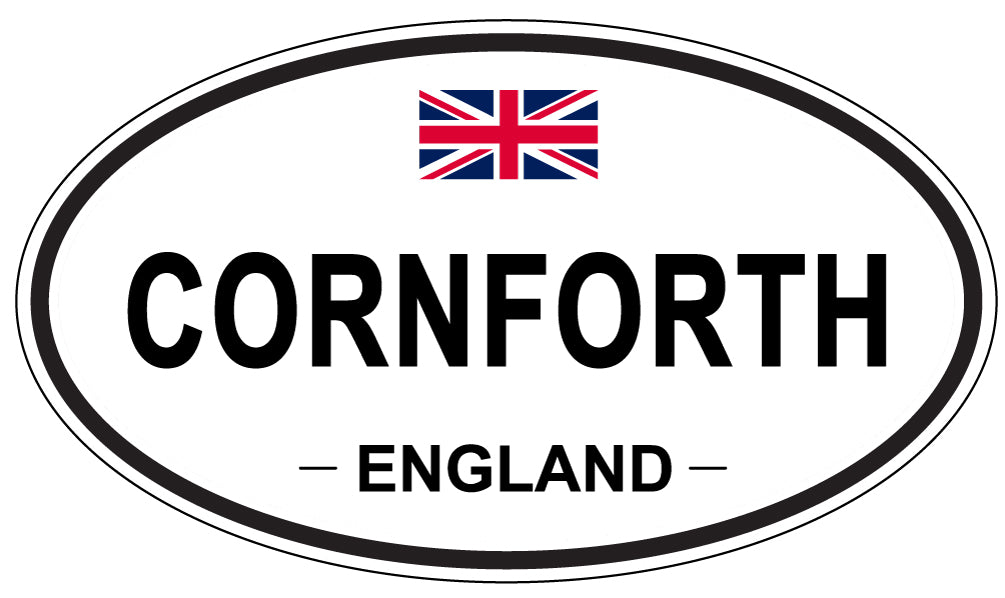 CORNFORTH, ENGLAND - Oval Sticker