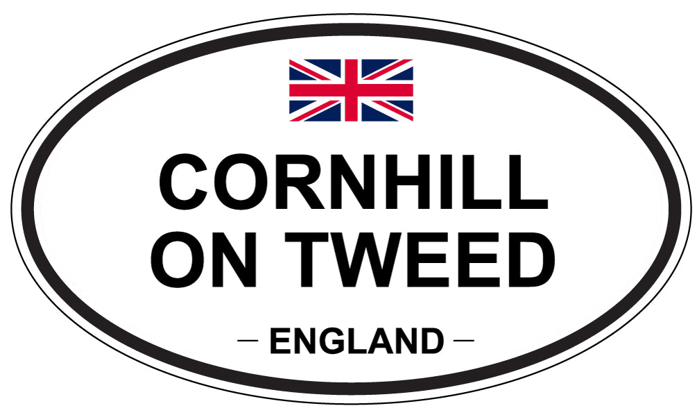 CORNHILL ON TWEED, ENGLAND - Oval Sticker