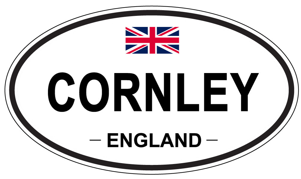 CORNLEY, ENGLAND - Oval Sticker