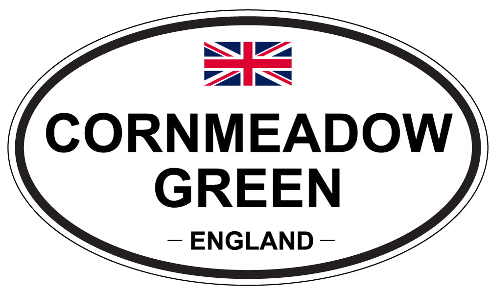 CORNMEADOW GREEN, ENGLAND - Oval Sticker