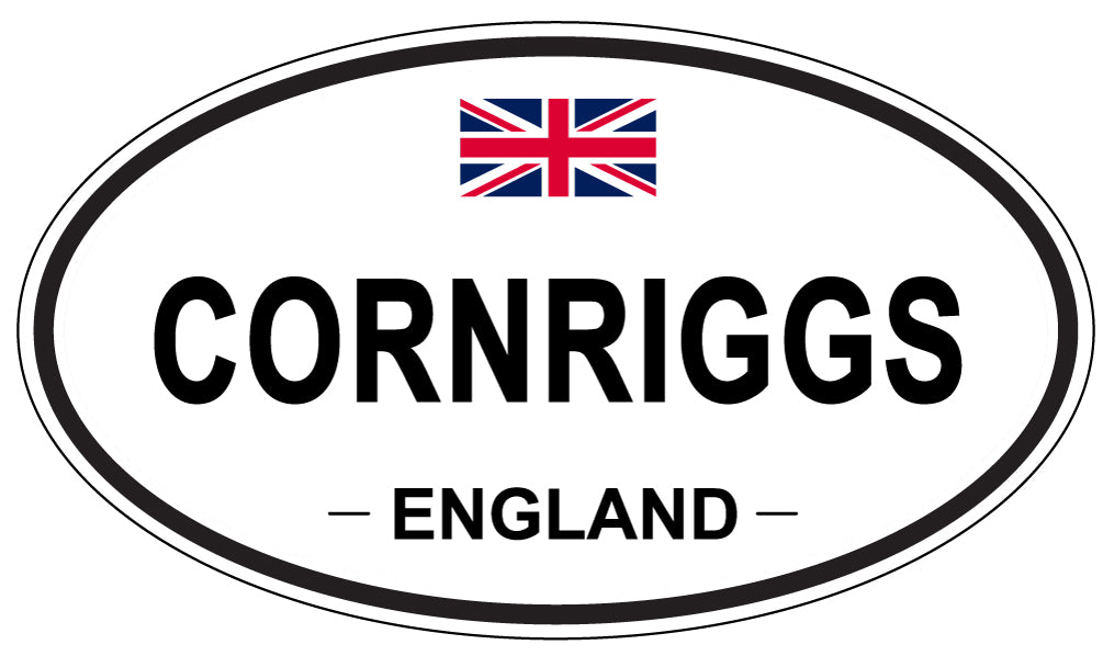 CORNRIGGS, ENGLAND - Oval Sticker