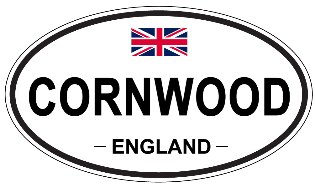 CORNWOOD, ENGLAND - Oval Sticker