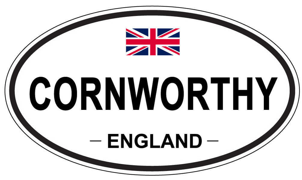 CORNWORTHY, ENGLAND - Oval Sticker