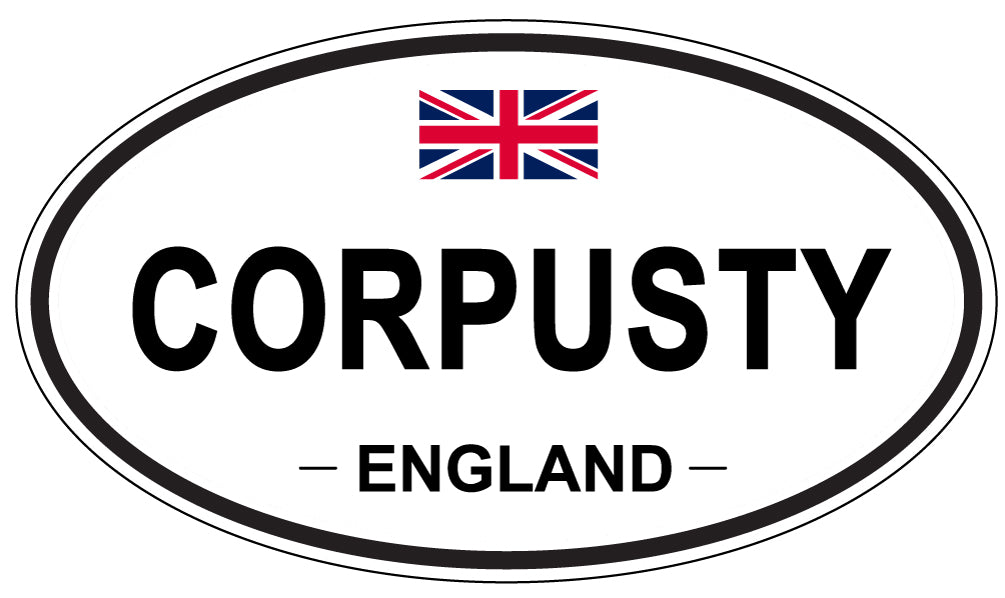 CORPUSTY, ENGLAND - Oval Sticker