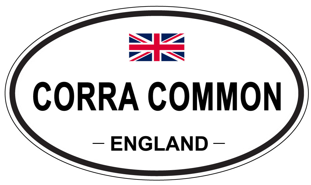 CORRA COMMON, ENGLAND - Oval Sticker