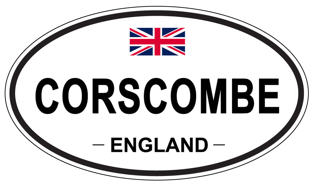 CORSCOMBE, ENGLAND - Oval Sticker