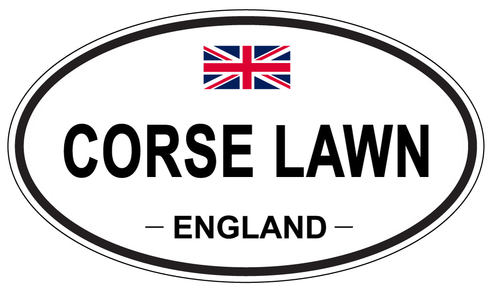 CORSE LAWN, ENGLAND - Oval Sticker