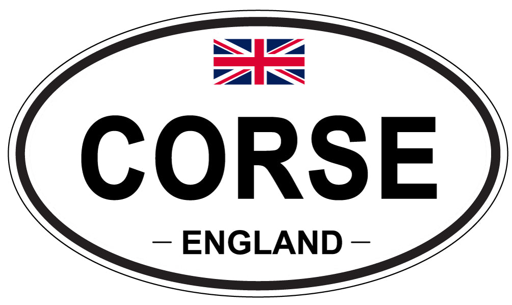 CORSE, ENGLAND - Oval Sticker