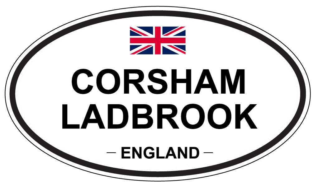 CORSHAM LADBROOK, ENGLAND - Oval Sticker