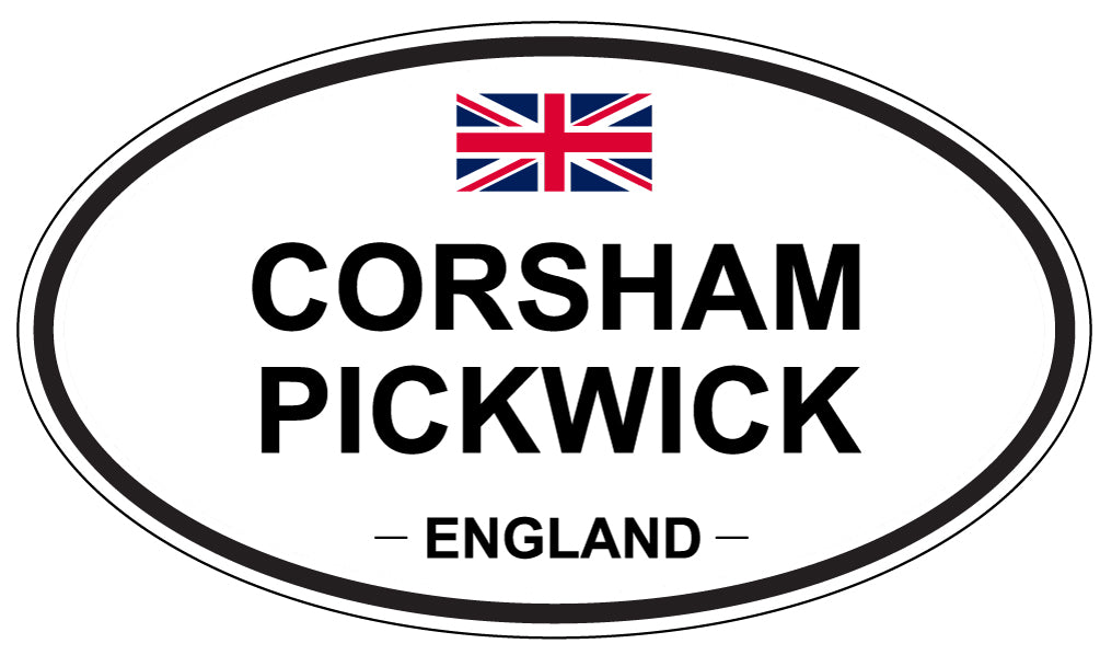 CORSHAM PICKWICK, ENGLAND - Oval Sticker