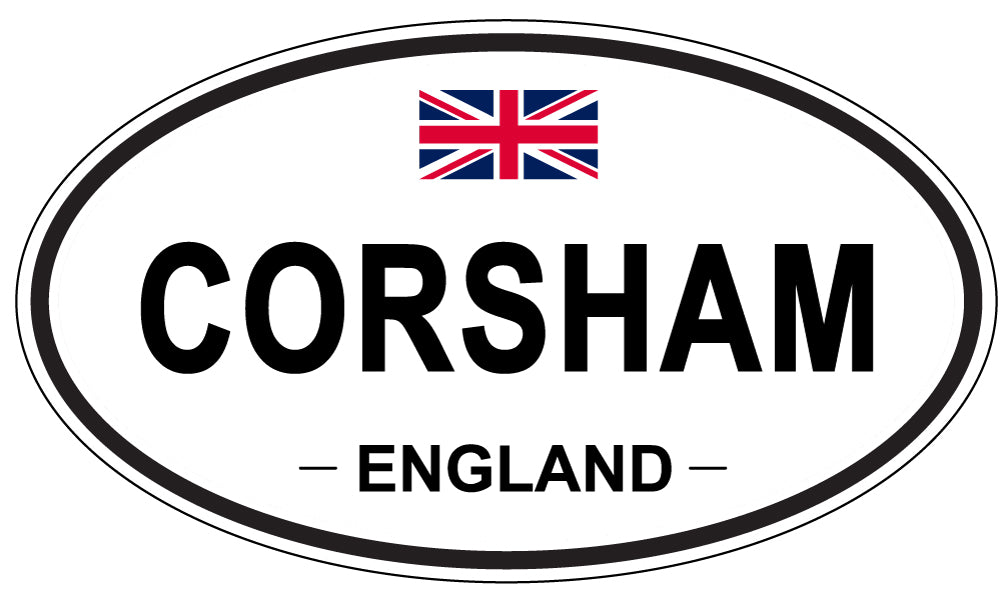CORSHAM, ENGLAND - Oval Sticker
