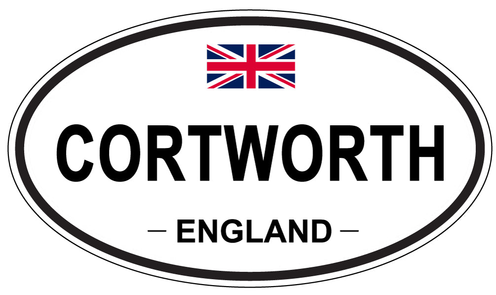 CORTWORTH, ENGLAND - Oval Sticker