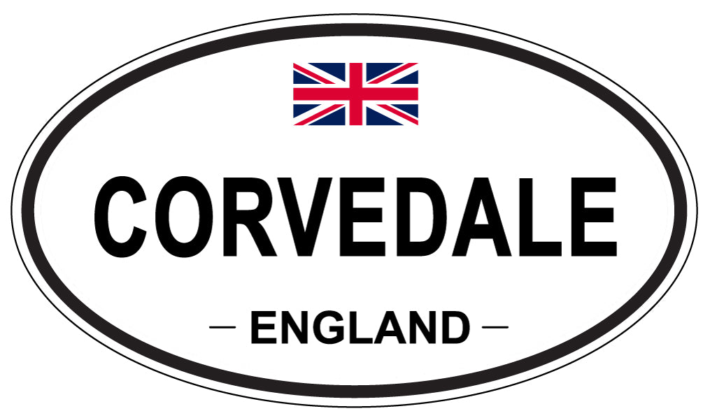 CORVEDALE, ENGLAND - Oval Sticker
