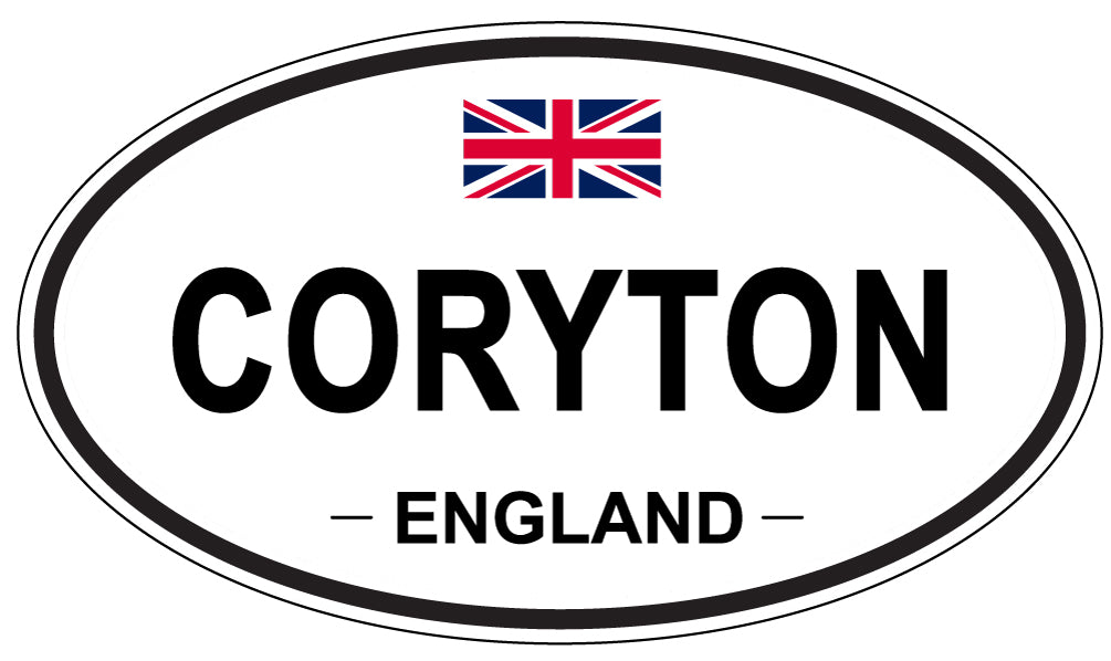 CORYTON, ENGLAND - Oval Sticker
