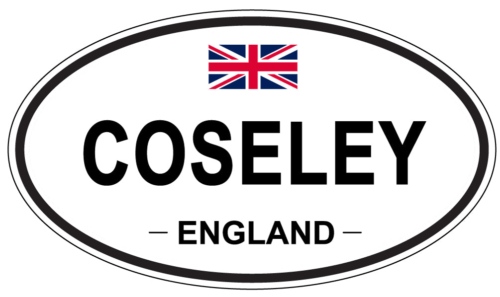 COSELEY, ENGLAND - Oval Sticker
