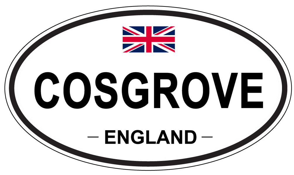 COSGROVE, ENGLAND - Oval Sticker