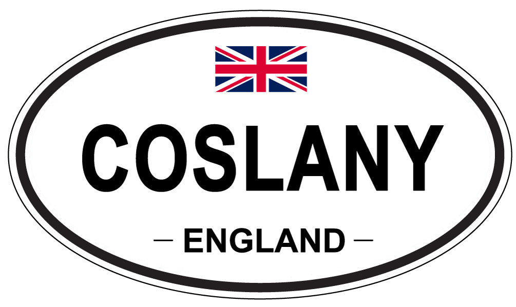 COSLANY, ENGLAND - Oval Sticker