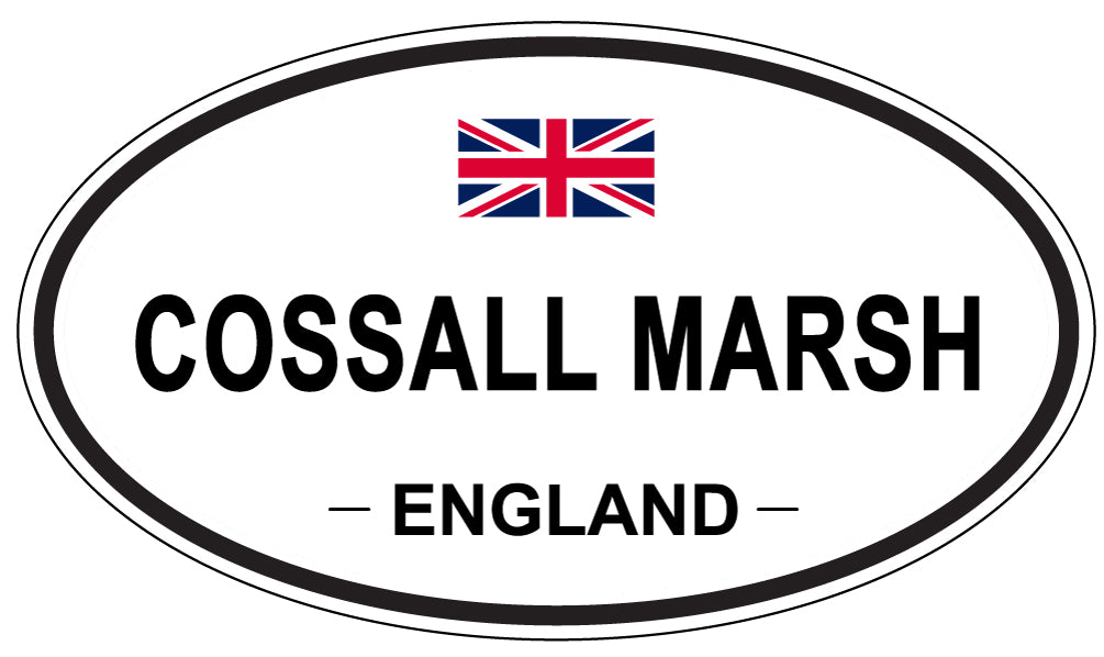 COSSALL MARSH, ENGLAND - Oval Sticker