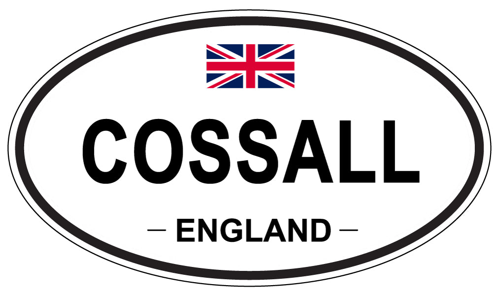 COSSALL, ENGLAND - Oval Sticker