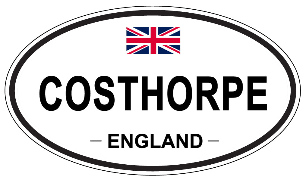 COSTHORPE, ENGLAND - Oval Sticker