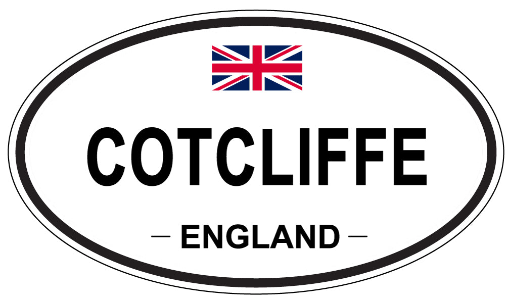 COTCLIFFE, ENGLAND - Oval Sticker