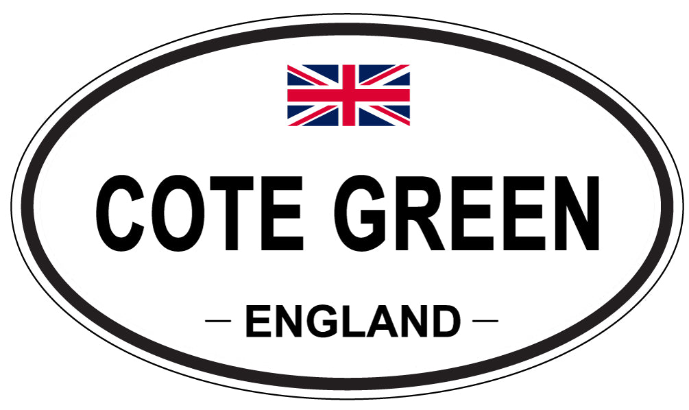 COTE GREEN, ENGLAND - Oval Sticker